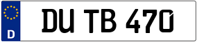 Trailer License Plate